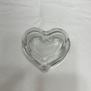 Heart shaped crystal jewelry box
